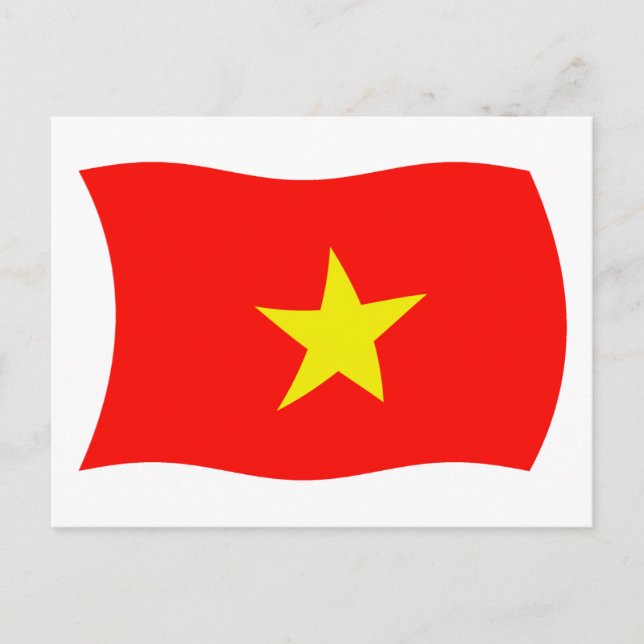 Vietnam Flag Postcard (Front)