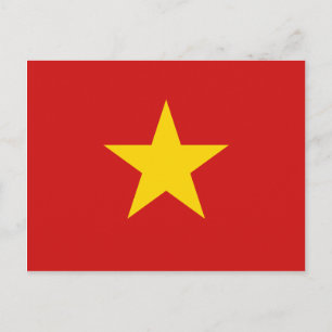 Vietnam Flag Postcard