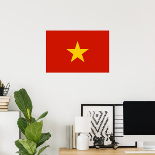 Vietnam flag poster