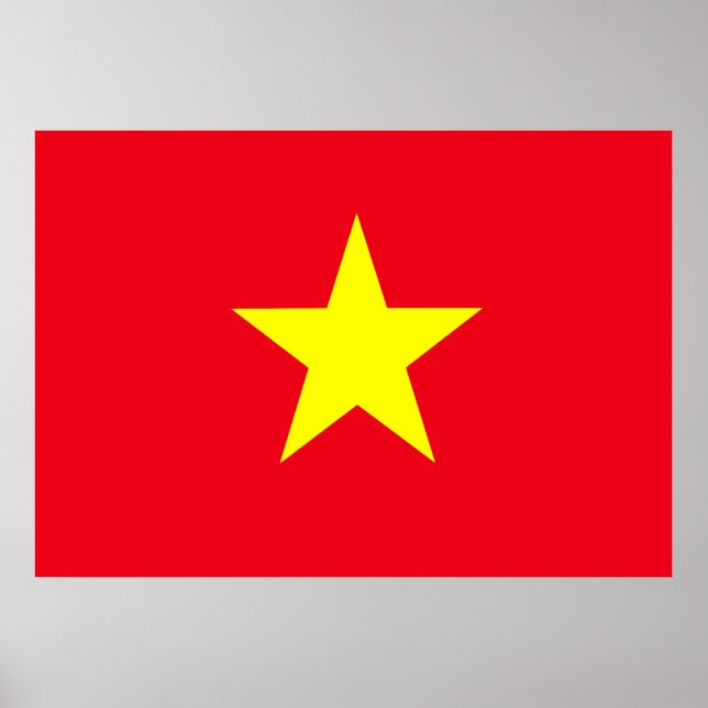 Vietnam Flag Poster (Front)