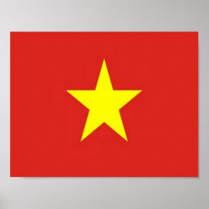 Vietnam - Flag - Poster