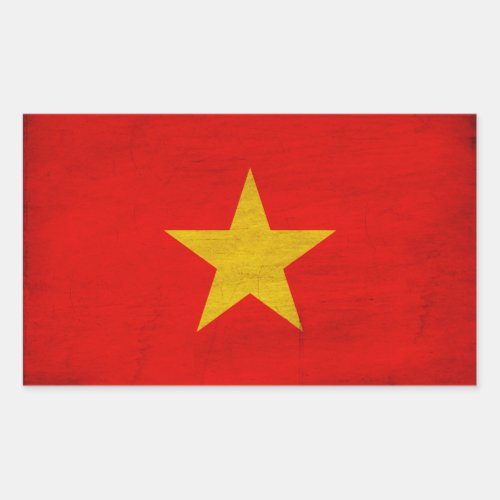 Vietnam Flag Rectangular Sticker