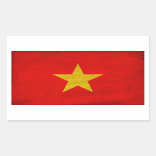 Vietnam Flag Rectangular Sticker