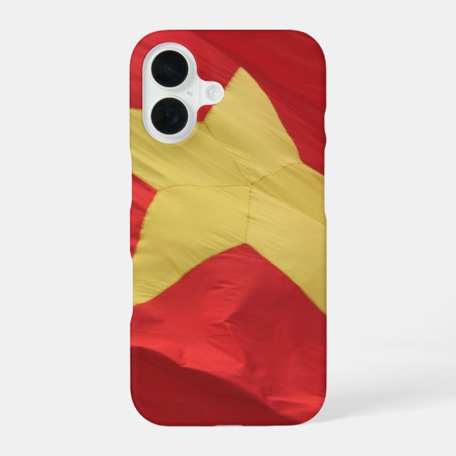 vietnam flag red iphone case (Back)