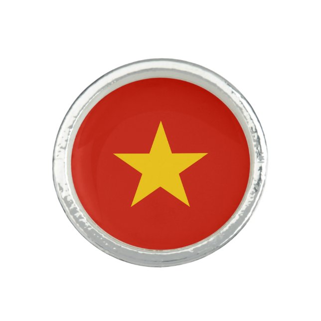 Vietnam flag ring (Front)