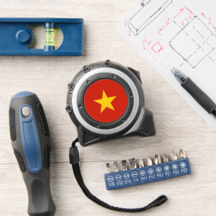 Vietnam flag tape measure