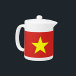 Vietnam Flag Teapot<br><div class="desc">Add a touch of Vietnamese pride to your tea collection with our exclusive teapot featuring the flag of Vietnam! Crafted with meticulous attention to detail, this teapot is more than just a functional item; it’s a celebration of Vietnam’s heritage and cultural pride. The vibrant design prominently displays the iconic Vietnamese...</div>
