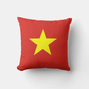Vietnam flag throw pillow