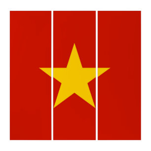 Vietnam flag triptych
