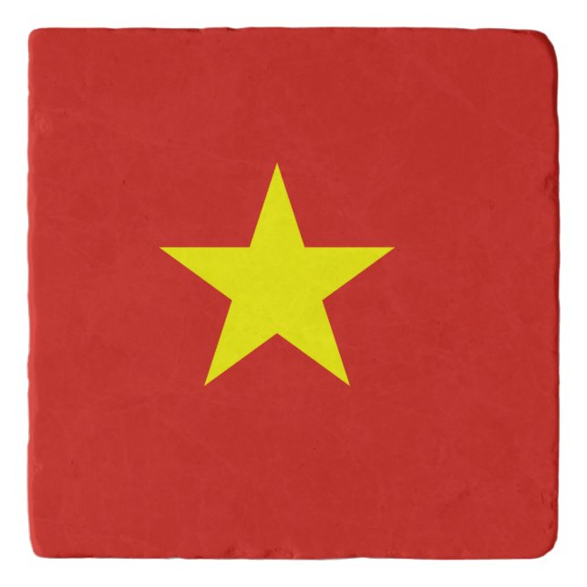 Vietnam flag trivet (Front)