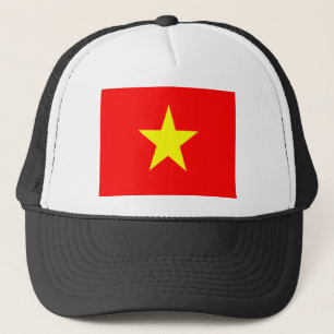 vietnam flag trucker hat