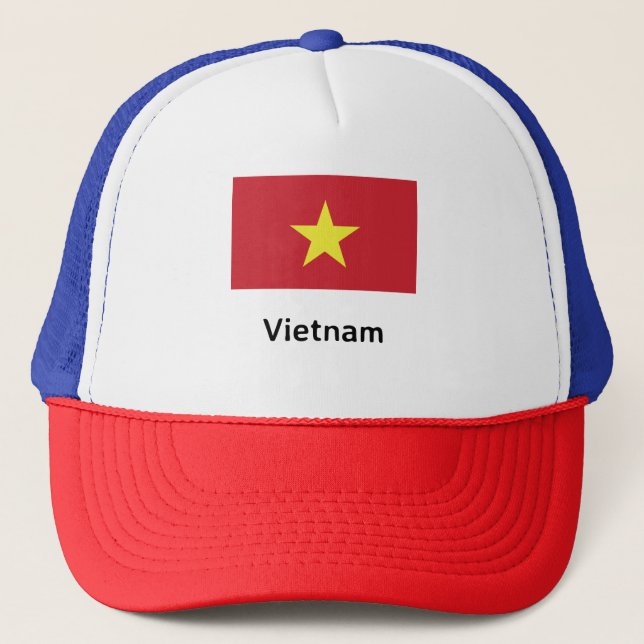 Vietnam Flag Trucker Hat (Front)