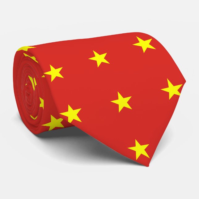 Vietnam flag Vietnamese star Tie (Rolled)