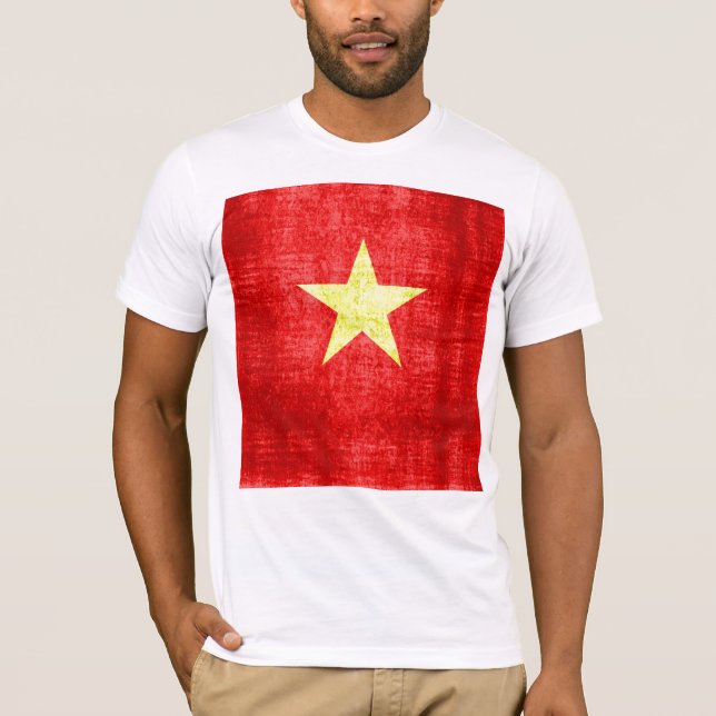 Vietnam Flag Vintage T-Shirt (Front)