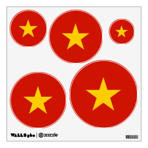 Vietnam flag wall decal