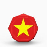 Vietnam Flag Yellow Star Award<br><div class="desc">Vietnam Flag. Design on award. Matching clothing,  accessories,  office products,  home products and more...  Don't forget the whole collection.</div>