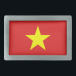 Vietnam Flag Yellow Star Belt Buckle<br><div class="desc">Vietnam Flag. Design on belt buckle. Matching clothing,  accessories,  office products,  home products and more...  Don't forget the whole collection.</div>