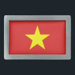 Vietnam Flag Yellow Star Belt Buckle<br><div class="desc">Vietnam Flag. Design on belt buckle. Matching clothing, accessories, office products, home products and more... Don't forget the whole collection.</div>