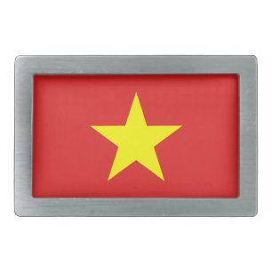 Vietnam Flag Yellow Star Belt Buckle