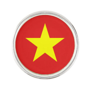 Vietnam Flag Yellow Star Lapel Pin