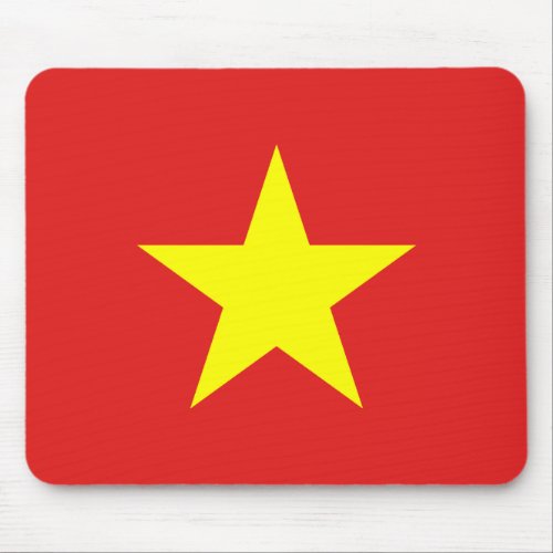 Vietnam Flag Yellow Star Mousepad