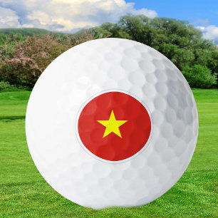 Vietnam Golf Balls, Vietnamese Flag / Patriots Golf Balls