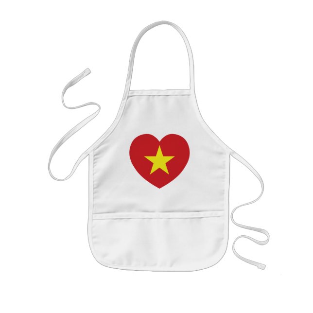 Vietnam Heart Flag Kids' Apron (Front)