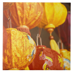 Vietnam, Hoi An Large lanterns, souvenirs Ceramic Tile