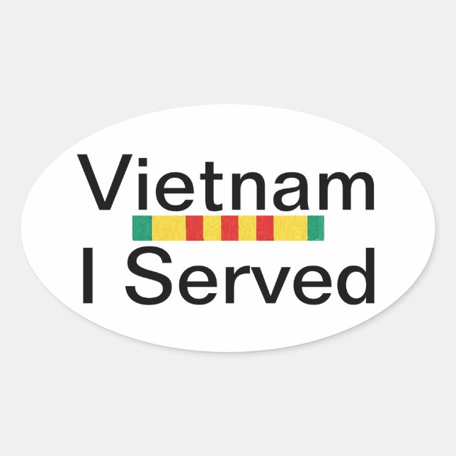 Vietnam- I Served Stickers (Front)