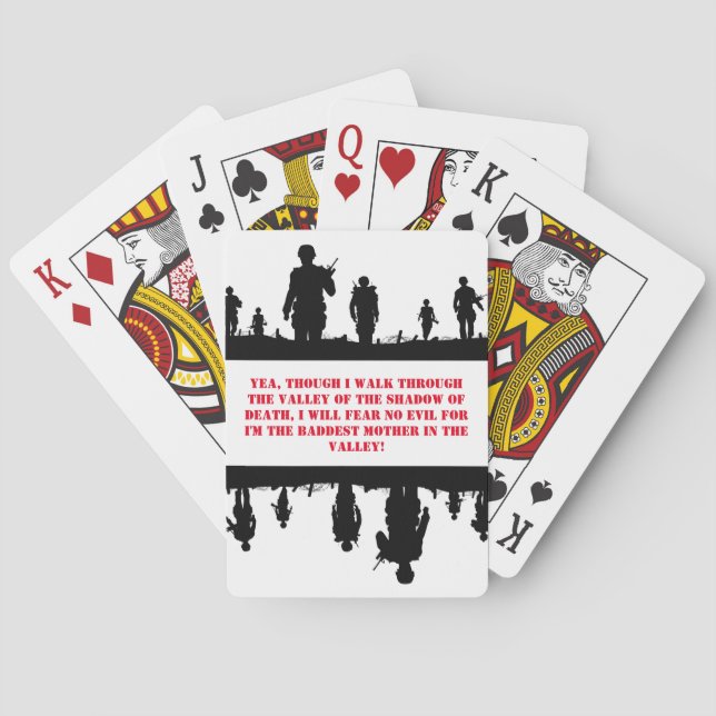 Vietnam - I walk through the valley Poker Cards (Back)