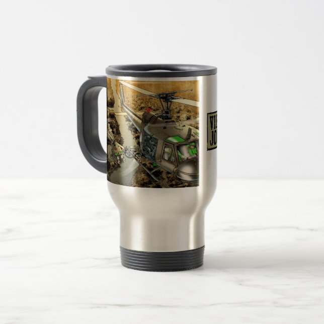 Vietnam Journal V1 design travel mug (Front Left)