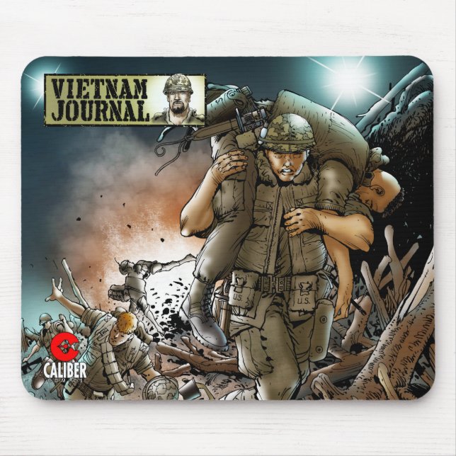 Vietnam Journal wounded soldier mouse pad (Front)