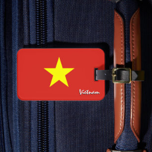 Vietnam Luggage Tags, patriotic Vietnamese Flag Tag