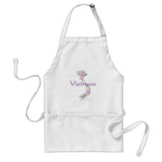 Vietnam Map Adult Apron