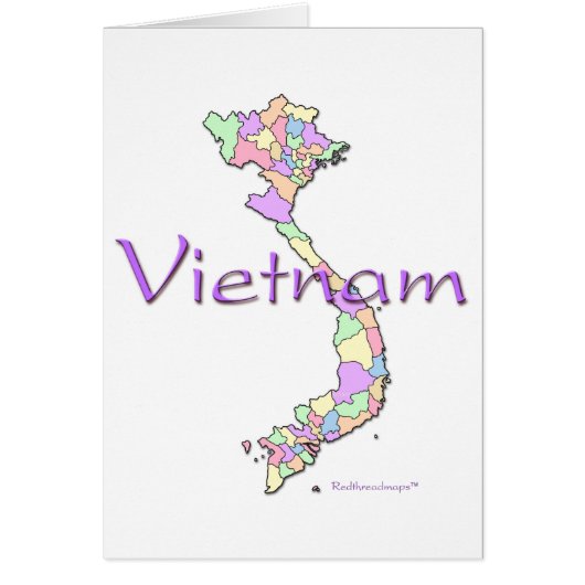 Vietnam Map Cards (Front)