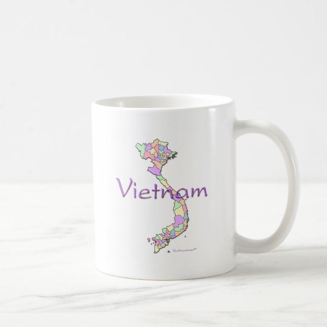Vietnam Map Coffee Mug (Right)