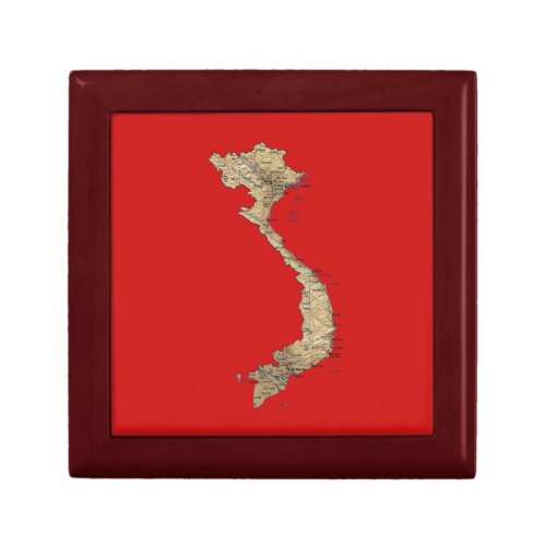 Vietnam Map Gift Box