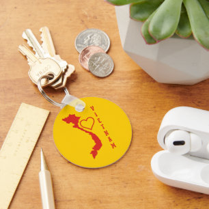 Vietnam Map Keychain
