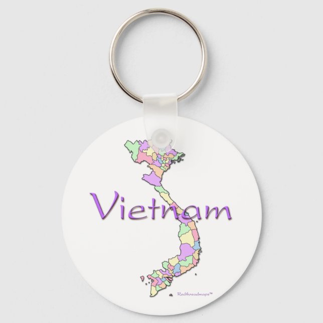 Vietnam Map Keychain (Front)