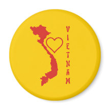 Vietnam Map Magnet
