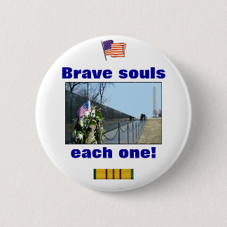 Vietnam Memorial - Brave souls, each one button