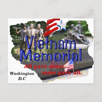 Vietnam Memorial Postcard by ImpressImages at Zazzle
