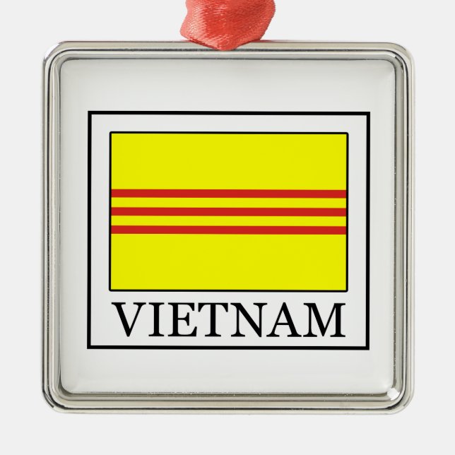 Vietnam Metal Ornament (Front)