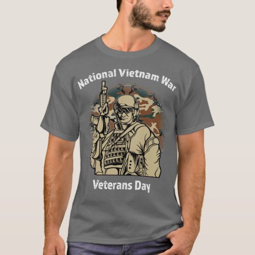 Vietnam Military National Vietnam War Veterans Day T_Shirt
