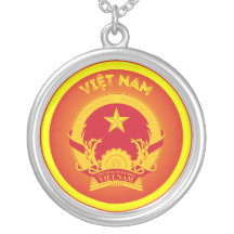 Vietnam National Emblem Patriotic Round Shape