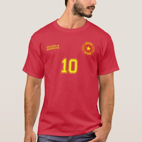Vietnam National Football Team Soccer Retro Jersey T_Shirt