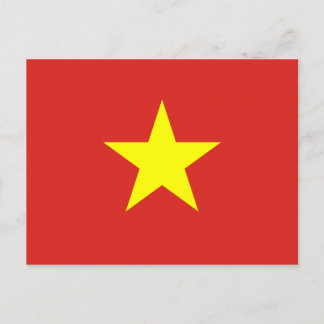 Vietnam National World Flag Postcard