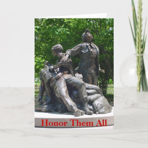 Vietnam Nurses Memorial Card