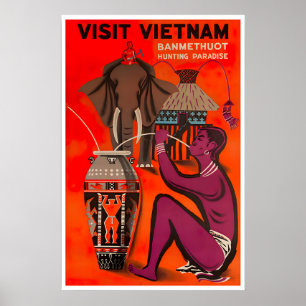 Vietnam Print Buon Ma Thuot Travel Poster