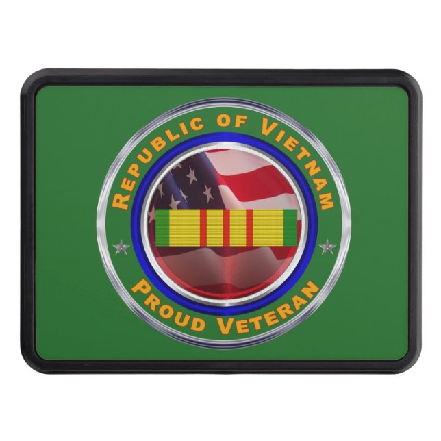 Vietnam Proud Veteran   Hitch Cover (Front)